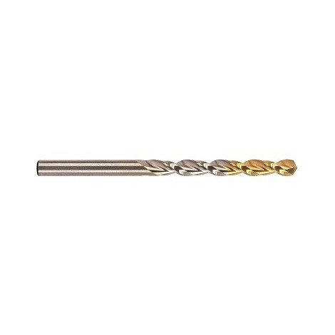 YG1-DLGP506140 - 14.0 x 108 x 160 - Hss(M35) Jobber, Worm Pattern Type Straight Shank Gold-P Drill For Deep Holes