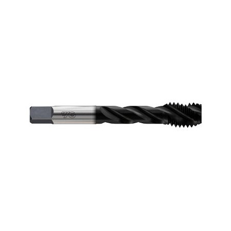YG1-E0804 - 1 - 12, H4 - 4 Flute Spiral Fluted  Modified Bottoming Hardslick Coated Tap For Steel Upto 38Hrc