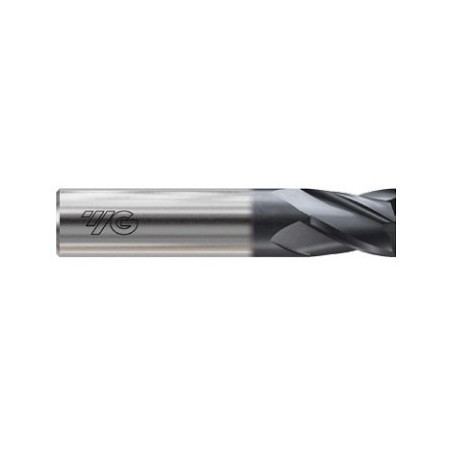 YG1-E5H83028 - 7/16 x 7/16 x 5/8 x 2-1/2 - Ygbasix Carbide 4 Flutes  30Deg. Helix Stub Length E/M Uncoated