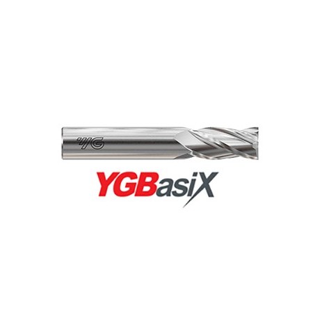 YG1-E5H88002 - 1/32 x 1/8 x 5/64 x 1-1/2 - Ygbasix Carbide 4 Flutes  30Deg. Helix Regular Length E/M Uncoated