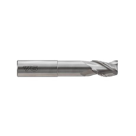 YG1-E5I37901 - 1/2 x 1/2 x 5/8(2-1/4) x 4 - Alu-Power Hpc 3 Flute 37Deg. Helix Extended Length Chip Breaker E/M