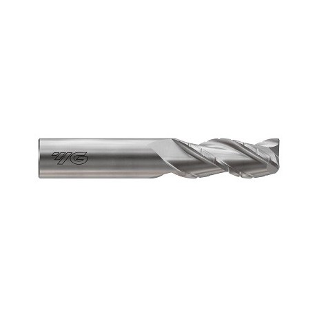 YG1-E5I38944 - 1(R.01) x 1 x 2 x 5 - Alu-Power Hpc 3 Flute 37Deg. Helix Chip Breaker Corner Radius E/M