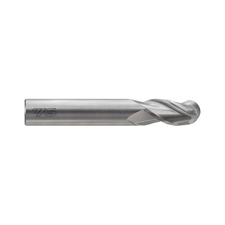 YG1-E5I58907 - 7/16 x 7/16 x 1-1/4 x 2-3/4 - Alu Power Hpc 3 Flute 37Deg. Helix Ball End Mill
