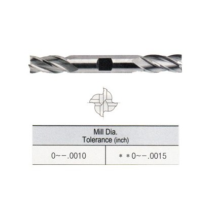 YG1-E9986008 - 1/8 x 3/8 x 3/8 x 3-1/16 - 4 Flute Regular Length De Center Cut Powder Metal Tank-Power