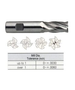 YG1-E9990901 - 7/8 x 3/4 x 1-7/8 x 4-1/8 - 5 Flute Regular Length Center Cut Fine Pitch Rougher Powder Metal Tank-Power
