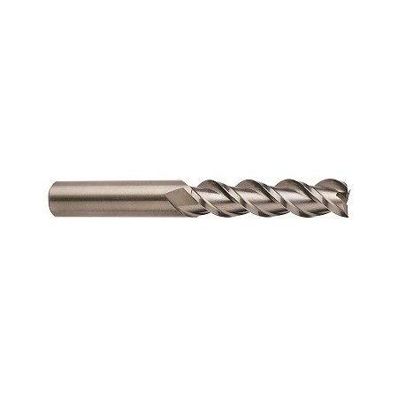 YG1-EA60641C - 1 x 3-1/4 x 6 - 3 Flute 45 Degree Helix  Long Length 0.060 Corner Radius Ticn Coated Alu-Power