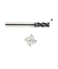YG1-EMB38032 - 1/2 x 1/2 x 1 x 3 - V7 Mill Inox 4 Flute Regular Length Corner Radius Flat Carbide End Mill