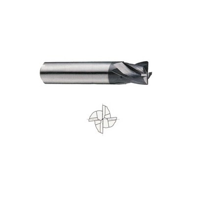 YG1-EMD59040 - 5/8 x 5/8 x 5/8 x 3 R.035 - V7 Mill Steel 4 Flute Corner Radius Stub Length Flat Carbide End Mill
