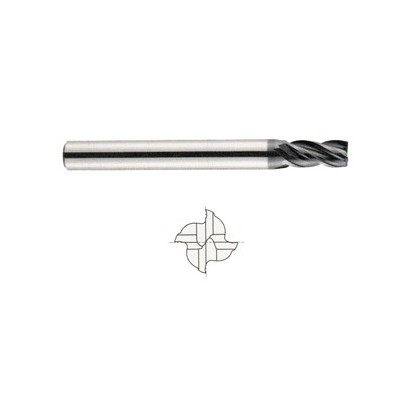YG1-EMD60048 - 3/4 x 3/4 x 3/4 x 3 - V7 Mill Inox 4 Flute Stub Length Flat Carbide End Mill