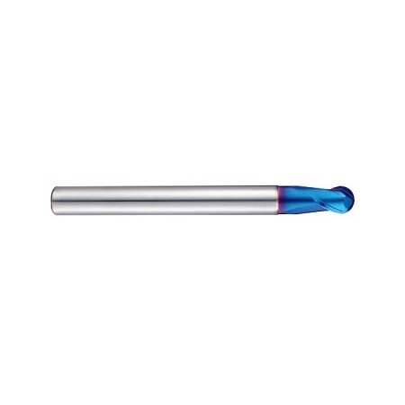 YG1-G84316 - 1/4 x 1/4 x 1/4 x 3, NECK DIA .246, NECK LENGTH .504 - 2 Flute  Ball Regular Length  X-5070 Carbide End Mill