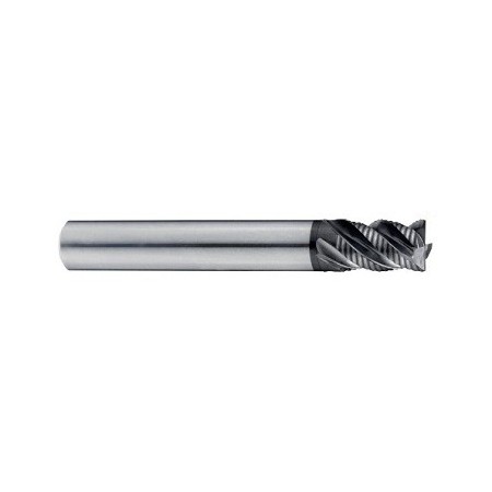 YG1-G9D75060 - 6 x 6 x 9 x 57 R.5 - 4 Flute Stub Length Corner Radius Roughing X-Speed Carbide End Mill