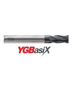 YG1-G9H92032N - 1/2 x 1/2 x 1 x 4 - Ygbasix Carbide 4 Flute 30Deg. Helix Long Length E/M Coated