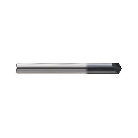 YG1-G9I54024N - 0 x 3/8 x .108 x 2-1/2(120˚) - Ygbasix 2 Flutes  0Deg. Helix Chamfer Mill(120˚) Coated