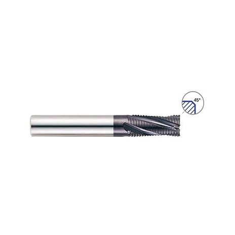 YG1-GM156032 - 1/2 x 1/2 x 1 x 3 - X-Power Pro 4 Flute 20 Degree Helix Long Length Fine Pitch Roughing End Mill