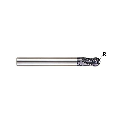 YG1-GM210008 - 1/8 x 1/8 x 5/16 x 2-3/8 - X-Power Pro 4 Flute Long Length Ball Nose End Mill