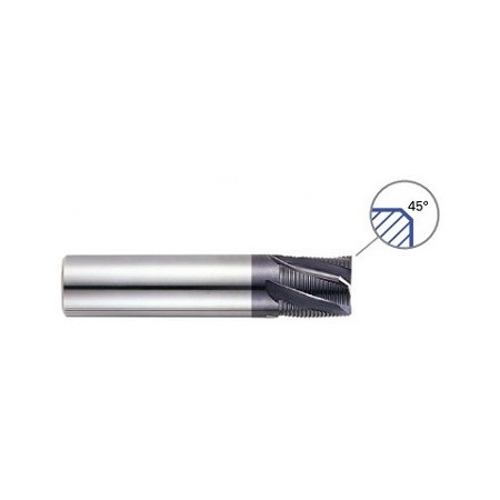 YG1-GM666020 - 5/16 x 5/16 x 3/8 x 2-1/4 - X-Power Pro 3 Flute 20 Degree Helix Stub Length Fine Pitch Roughing End Mill