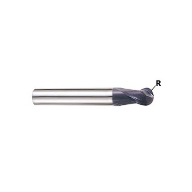 YG1-GM876080 - 8.0(R4.0) x 8.0 x 9.0 x 58.0 - X-Power Pro 2 Flute Short Length Ball Nose End Mill