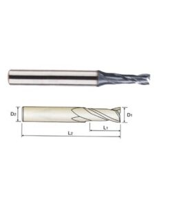 YG1-GMF23922 - .094 x 3/16 x 1/4 x 2 - 4G 2 Flute 30 Degree Helix End Mill