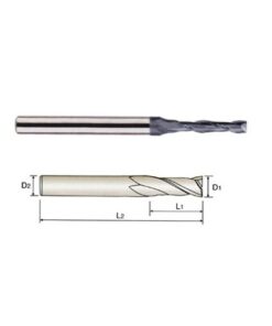YG1-GMF24945 - 3/8 x 3/8 x 2-3/8 x 4-1/4 - 4G 2 Flute 30 Degree Helix Long End Mill