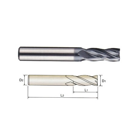 YG1-GMF25019 - 19/64 x 5/16 x 3/4 x 2-3/8 - 4G 4 Flute 30 Degree Helix End Mill