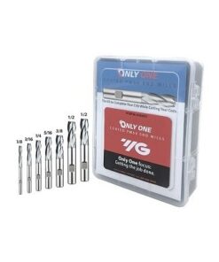 YG1-GYG66KIT7 - 1/8, 3/16, 1/4, 5/16, 3/8, 1/2 - Only One Pm60 4 Flutes Multiple Helix Center Cut Regular Length End Mill