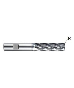 YG1-GYG69016 - 1/4 x 3/8 x 5/8 x 2-7/16 - Only One Pm60 4 Flutes Multiple Helix Roughing (Fine) Center Cut Corner Radius End Mill
