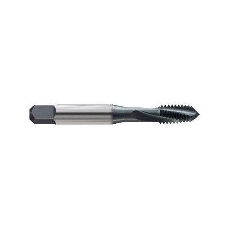 YG1-H7485 - 3/8 - 16, H5 - 3 Flute Spiral Fluted Modified Bottoming Ticn Coated Tap For Steels Upto 45Hrc