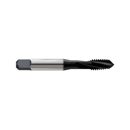 YG1-H8283 - 8 - 32, H3 - 3 Flute Spiral Fluted Modified Bottoming Hardslick Coated Tap For Steels Upto 45Hrc