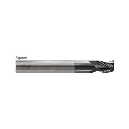 YG1-JAG96064 - 1 x 1 x 1-1/4(2-5/8) x 5 - Alu-Power Hpc 3 Flute With Neck 37 Degree Helix Coated End Mill