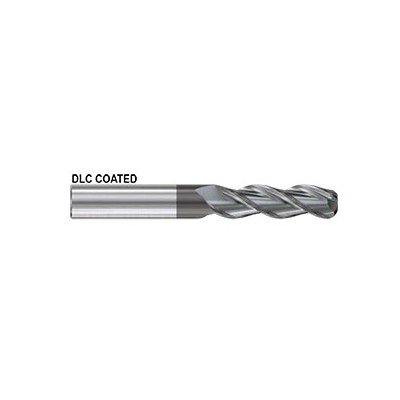 YG1-JAH24914 - 10(R.5) x 10.0 x 22.0 x 72.0 - Alu-Power Hpc 3 Flutes 37 Degree Helix Corner Radius End Mill