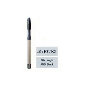 YG1-K7616 - M16 - 1.5, D6 - 3 Flute Spiral Pointed Plug Din Length Ansi Shank Ticn Coated For Steels Upto 35Hrc - Metric