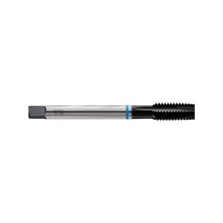 YG1-O5836 - 1*1/8 - 8, H6 - 4 Fluted Spiral Pointed Plug Super Hss Din Oal Ansi Shank Hardslick Coated For Steel & Stainless Steels Upto 35Hrc