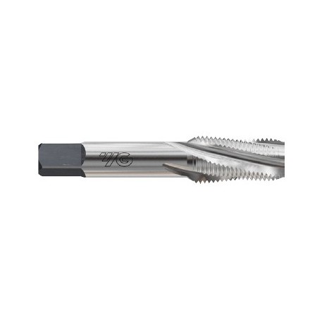 YG1-Q1480 - 3/8 - 18 - 4 Flute Spiral Fluted Pipe Tap 15 Deg Helix Hp Npt/F Bright Finish