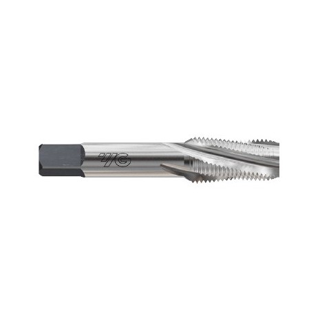 YG1-Q9210 - 1/8 - 27, SMALL SHANK - 4 Flute Spiral Fluted Pipe Tap 15 Deg Helix  Npt/F Straight Shank Bright Finish
