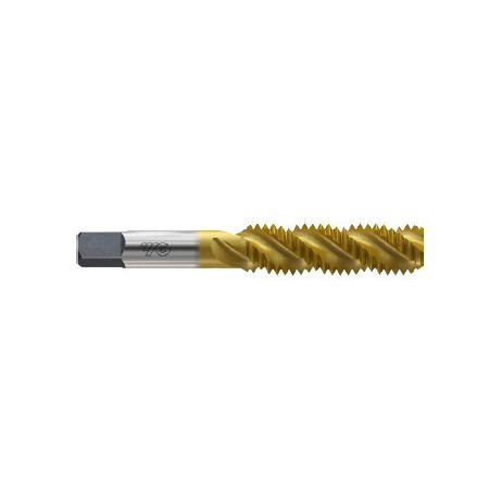 YG1-T8295485 - 3/8-16UNC H5 74.6L - 3 Flute Spiral Fluted Bottom Tin Coated Tap For General Purpose