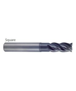 YG1-UGMF72024 - 3/8 x 3/8 x 1/2 x 1-1/8 x 4 - V7 Plus A 4 Flute Multiple Helix Extended Neck Plain Shank End Mill
