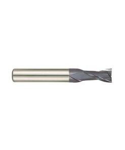 YG1-UGMF90008 - 1/8 x 1/8 x 1/2 x 1-1/2 - 2 Flute Square 30 Degree Helix Y- Coating Carbide End Mill