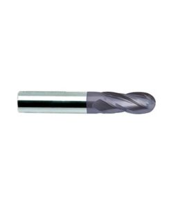 YG1-UGMF91008 - 1/8 x 1/8 x 1/2 x 1-1/2 - 4 Flute Ball 30 Degree Helix Y- Coating Carbide End Mill