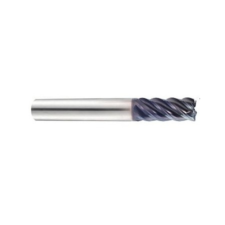 YG1-UGMG34S807 - 5/8(R.060) x 5/8 x 2-1/8 x 4-1/2 - Titanox-Power 5 Flute Corner Radius End Mill