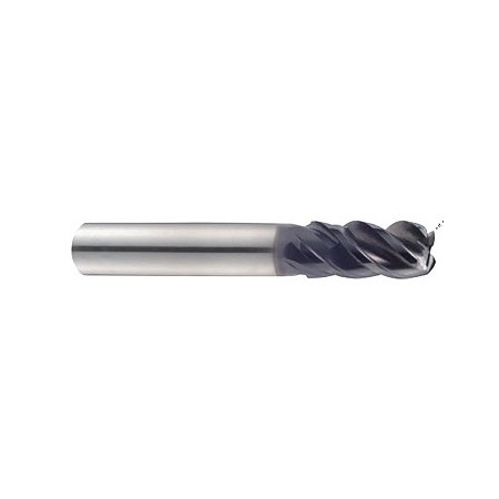 YG1-UGMG43048 - 3/4(R.030) x 3/4 x 1-1/2 x 4 - Titanox-Power 4 Flute Double Core Corner Radius Flat End Mill