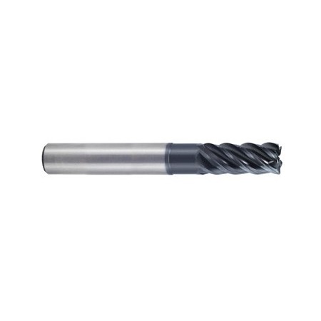YG1-UGMH07990 - 1(R.250) x 1 x 1-1/4 x 3-1/4 x 6 - Titanox-Power 5 Flute Corner Radius Extended Neck End Mill