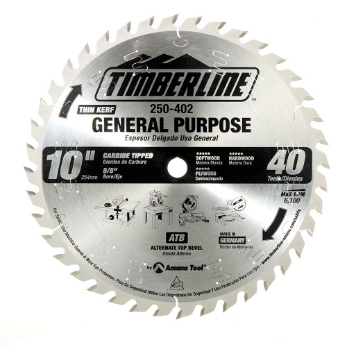 Timberline 250-402  BLADE 10"X40T A.T.B