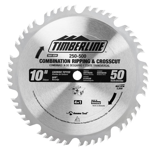 Timberline 250-500  BLADE 10"X50T 4+1