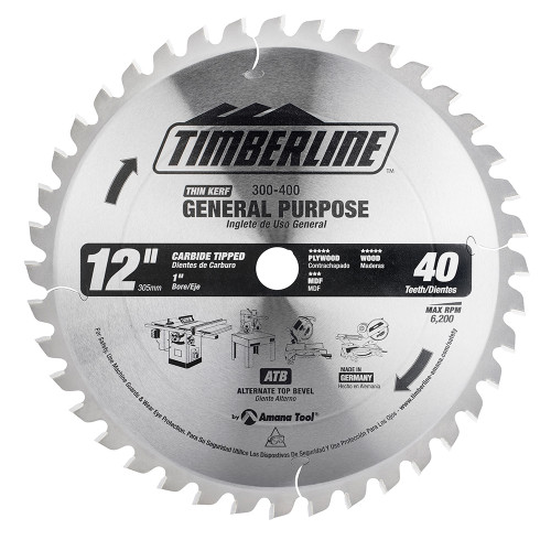Timberline 300-400  12"X 40T ATB