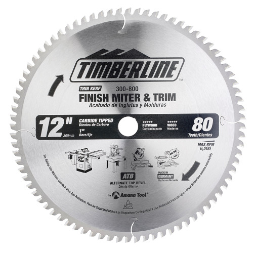 Timberline 300-800  12"X 80T ATB