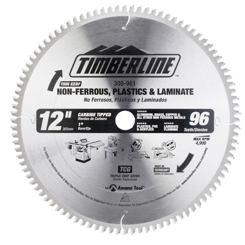 Timberline 300-961 NON-FERROUS 12"x96T TCG TIMBER