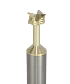 Onsrud 34-122 Soild Carbide 4FL 14.29 mm x 3.30 mm x 76.00 mm OAL For Honeycomb Panel, 12.00 mm Shank, ZrN Coated