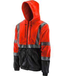 LIFT Viz-Pro Hoodie (Hi-Viz Orange/Black)