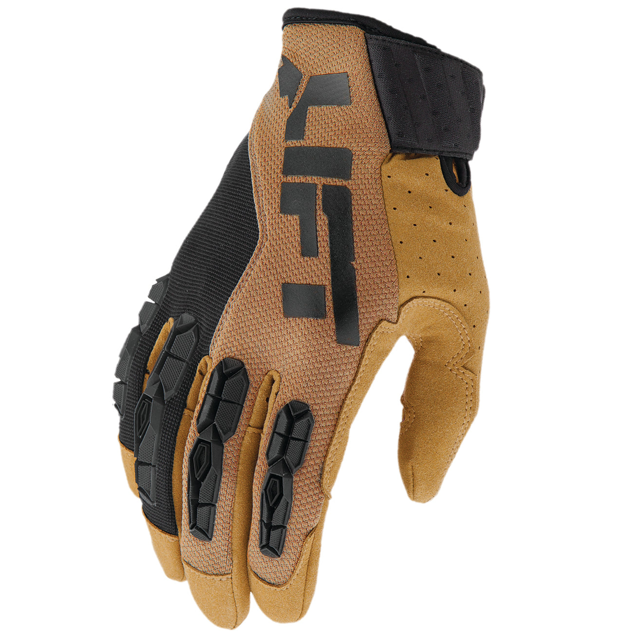 GRUNT Glove (Brown)- Synthetic Leather with TPR Guards