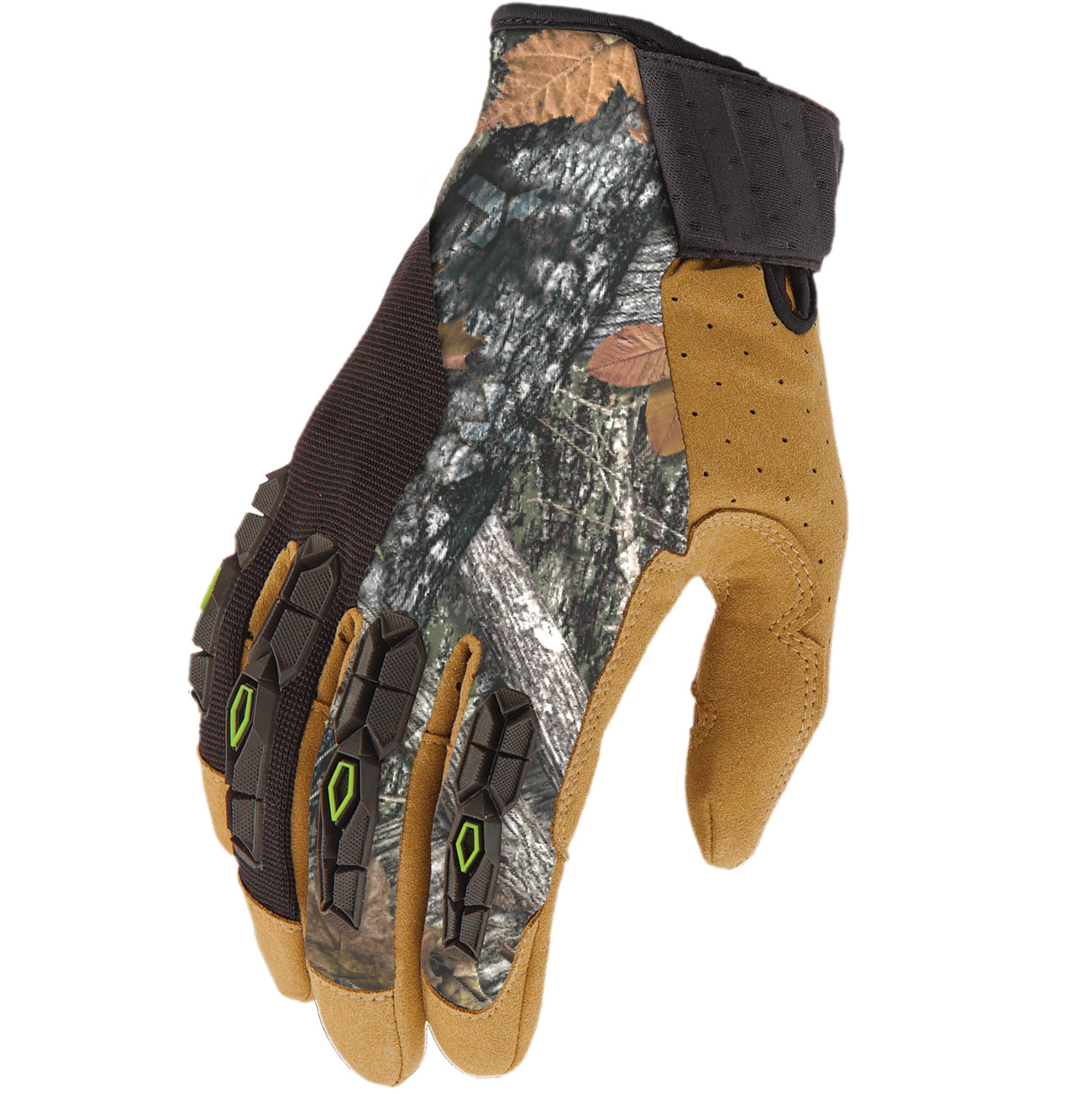 HANDLER Glove (Camo/Brown)- Dual Layer Fused Silicone Palm/Fingers